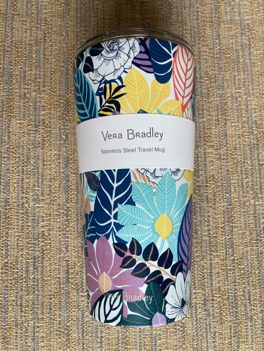 Vera Bradley Stainless Steel Hot/Cold 20oz Tumbler in Sea Air Floral NWT